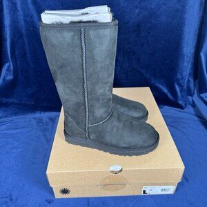 UGG Women's Classic Tall II Black Winter Boot Size US 6 0480